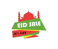 eid oferta rebaja bandera diseño vector modelo