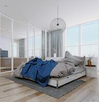 modern bedroom interior photo