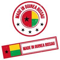 Made in Guinea Bissau Stamp Sign Grunge Style vector