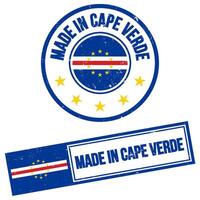 Made in Cape Verde Stamp Sign Grunge Style vector