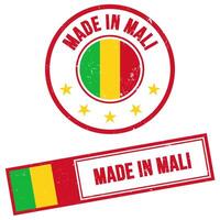 Made in Mali Stamp Sign Grunge Style vector