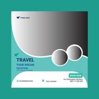 Travel Flyer Template vector