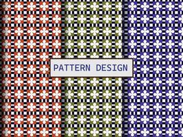 Geometric pattern vector background with Scandinavian abstract color