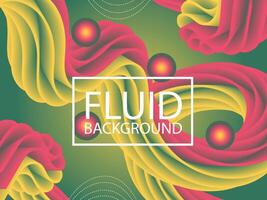 Trendy design template with fluid and liquid shapes. Abstract gradient backgrounds. vector