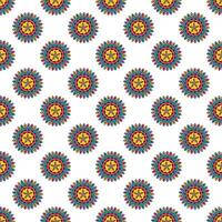 Seamless pattern colorful mandala vector