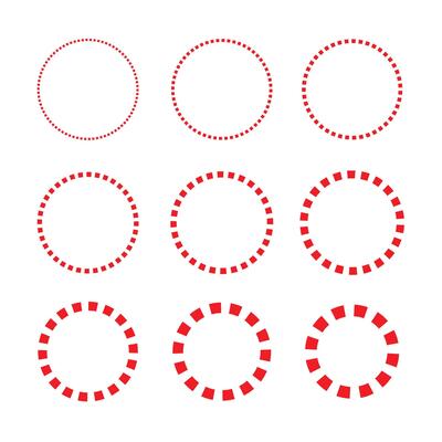 Set of grunge brush element design, circle logo design