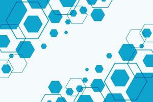Hexagonal shape abstract background design vector