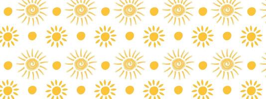 Sunny background with handmade elements. vector