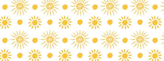 Sunny background with handmade elements. vector