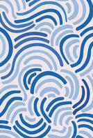 Blue and White Background With Wavy Lines vector
