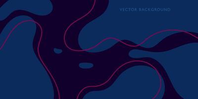 Blue and Purple Background With Wavy Lines vector