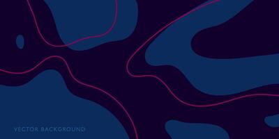 Blue Abstract Background With Red Lines vector