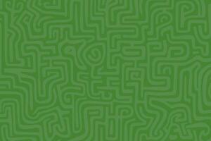 Green Background With Maze Pattern vector