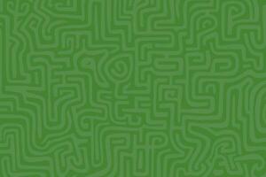 Green Background With Maze Pattern vector