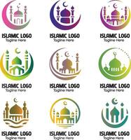Mosque and Ramadan Logo Collection. Islamic Logo Vector Bundle