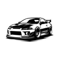 jdm car illustration vector