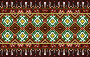 Abstract ethnic geometric pattern background design wallpaper Indian border traditional print vector. vector