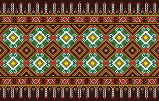 Abstract ethnic geometric pattern background design wallpaper Indian border traditional print vector. vector