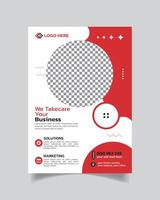 Realistic Modern Corporate Business Flyer or Delectable Business Leaflet and Luxury Business Poster vector