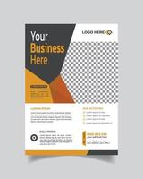 Marketing Agency Flyer or Creative Corporate Business Flyer and Unique Business Leaflet vector