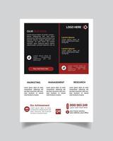 Minimal Corporate Business Flyer or Unique Design Business Leaflet A4 Business Poster vector