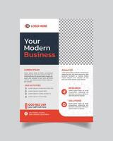 Amazing Agency Flyer or Modern Corporate Flyer  and Unique Business Leaflet vector