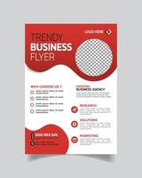 Creative Modern Trendy Business Flyer Design and Agency Leaflet Template vector