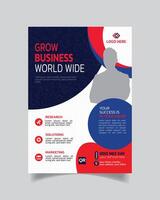 Unique design Corporate Business Flyer or Trendy Business Leaflet Useful Business Poster vector