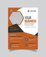 Popular Business Flyer or Minimalistic Business Leaflet Trendy Business Poster vector