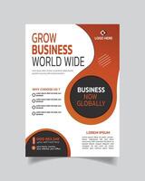 avanzado corporativo negocio volantes o creativo negocio folleto lujo negocio póster vector