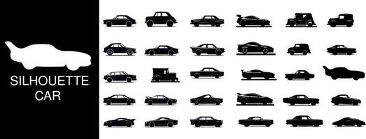 Silhouette Car Collection, featuring a carefully curated selection of car silhouettes. Each piece captures the essence and dynamic lines of the iconic model vector