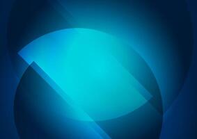 Bright blue circles abstract futuristic minimal background vector