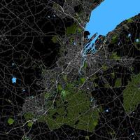 ciudad mapa Belfast, del Norte Irlanda vector