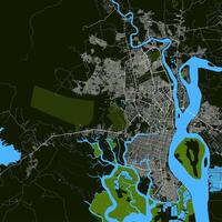 ciudad mapa de guayaquil, Ecuador vector