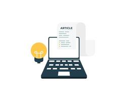 Blog Idea for Content and Article vector