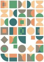 Bauhaus abstract background vector pattern art