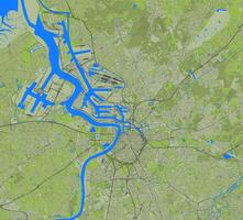 ciudad mapa de Amberes, Bélgica vector