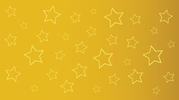 seamless star pattern in golden background used for greeting presentations vector