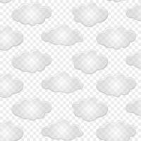 Seamless pattern clouds. Flat design style. For the design of your website, logo, application. Vector illustration