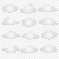 Set clouds. Flat design style. For the design of your website, logo, application. Vector illustration