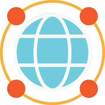 Globe Network Internet vector