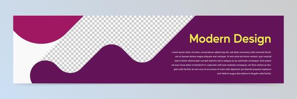 Modern abstract banner template vector