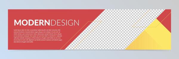 Modern abstract banner template vector