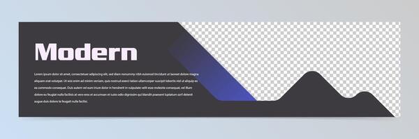 Modern abstract banner template vector