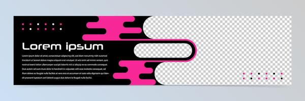 Modern abstract banner template vector