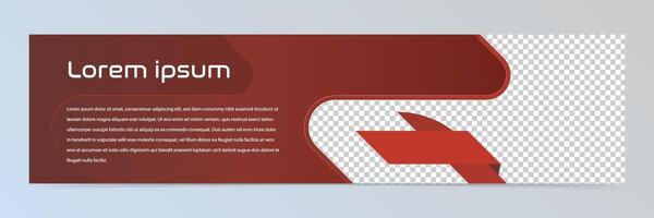 Modern abstract banner template vector