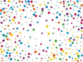 Luxury Rainbow Squares Confetti. Vector illustration.