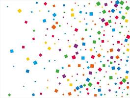 Luxury Rainbow Squares Confetti. Vector illustration.