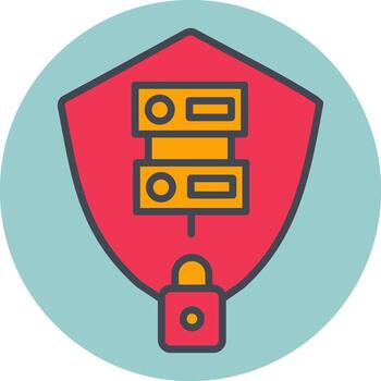 Secure Server Vector Icon