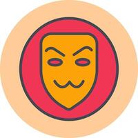 icono de vector de máscara de hacker